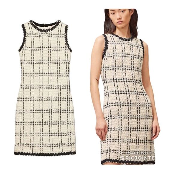 Tory Burch Dresses & Skirts - Tory Burch | Linen Wool Tweed Blend Sleeveless Mini Dress | XS